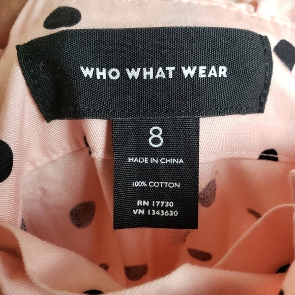 WHO WHAT WEAR Pink Polka Dot Shorts - Picture 8 of 8